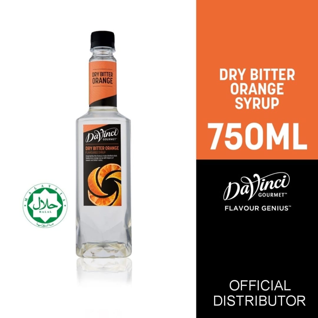 DaVinci Dry Bitter Orange Syrup (750ml)