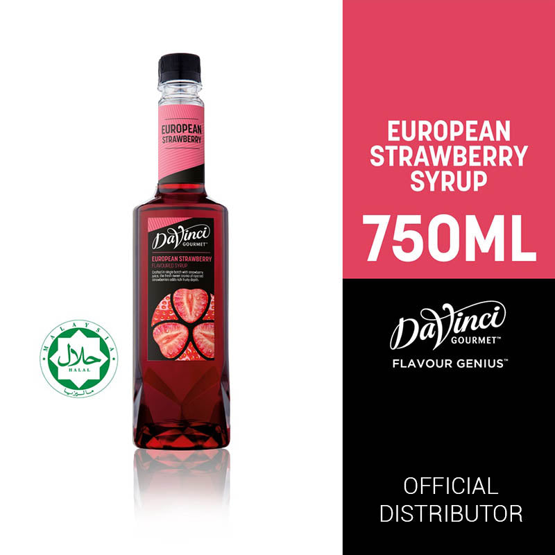 DaVinci Gourmet European Strawberry Syrup (750ml)