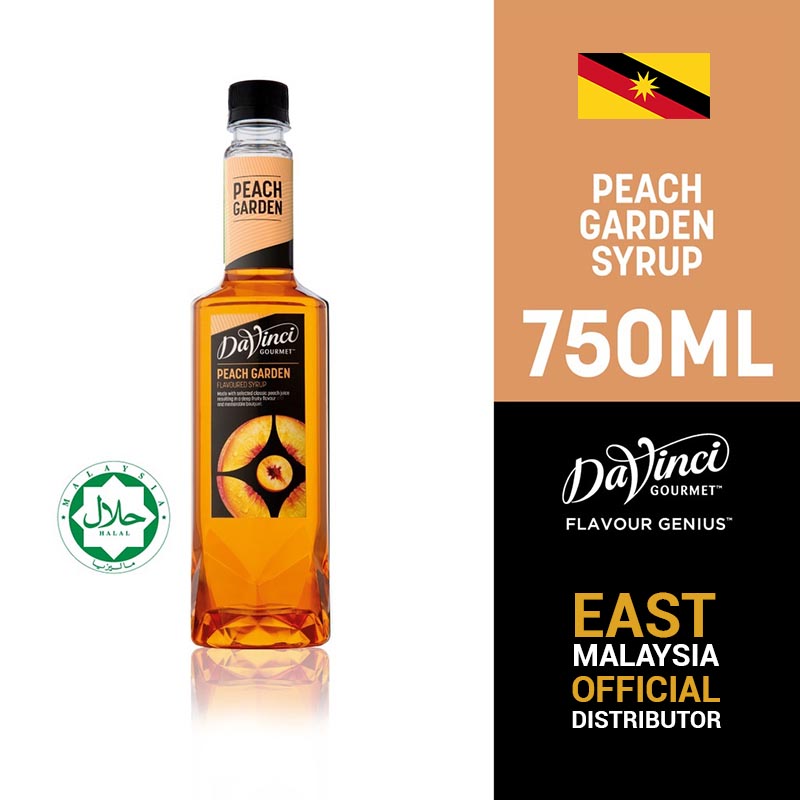 DaVinci Gourmet Peach Garden Syrup (750ml)