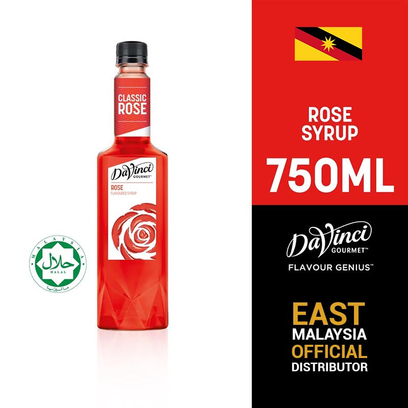 DaVinci Gourmet Rose Syrup (750ml)