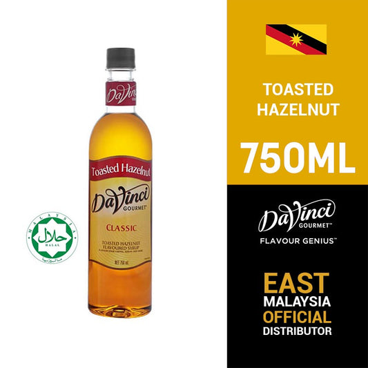 DaVinci Gourmet Toasted Hazelnut Syrup (750ml)