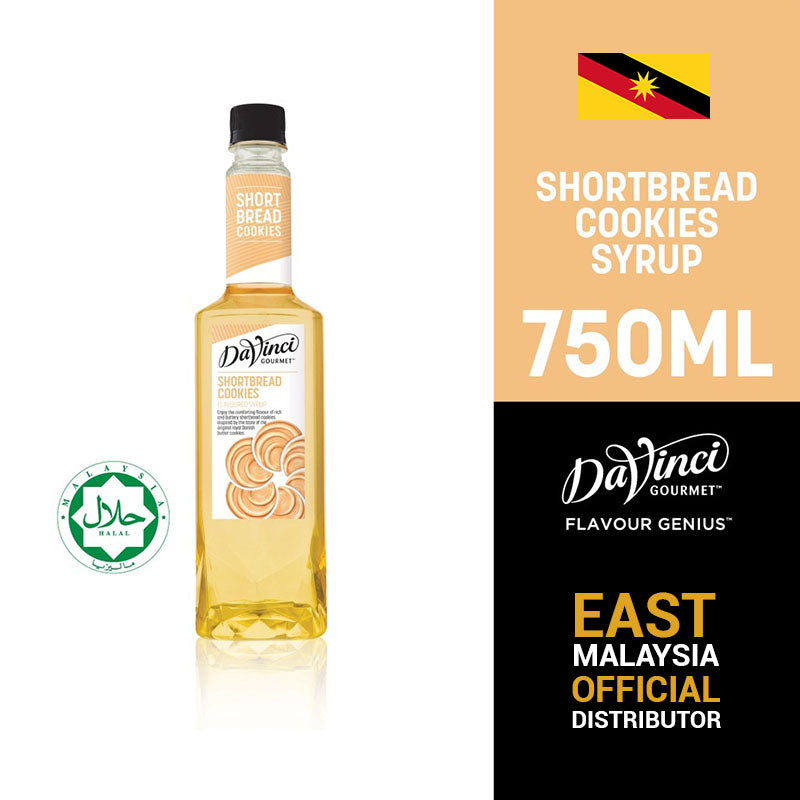 DaVinci Gourmet Shortbread Cookies Syrup (750ml)